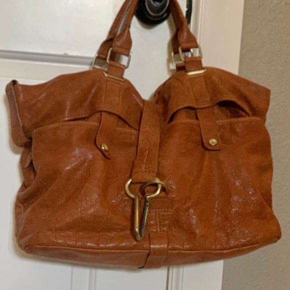 NEW - THEORY Leather Satchel/Hobo Handbag - Picture 6 of 12
